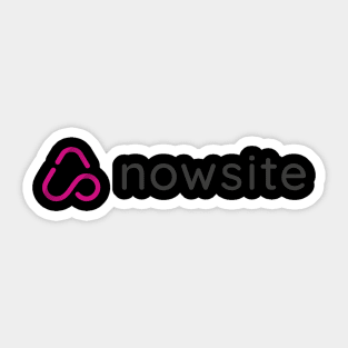 nowsite with logo Sticker